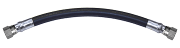 1 x 96" Female 37° JIC - Type I Nitrile Rubber Natural Gas Hose Assembly I16C96FJ16FJ16